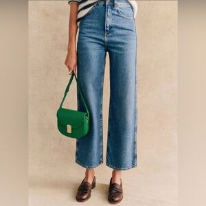 Sezane LeCrop Jeans in Denim Wash